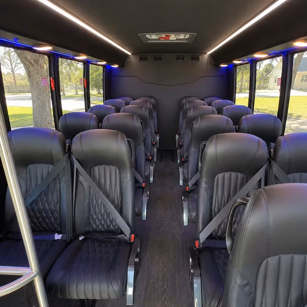 30 passenger minibus inside