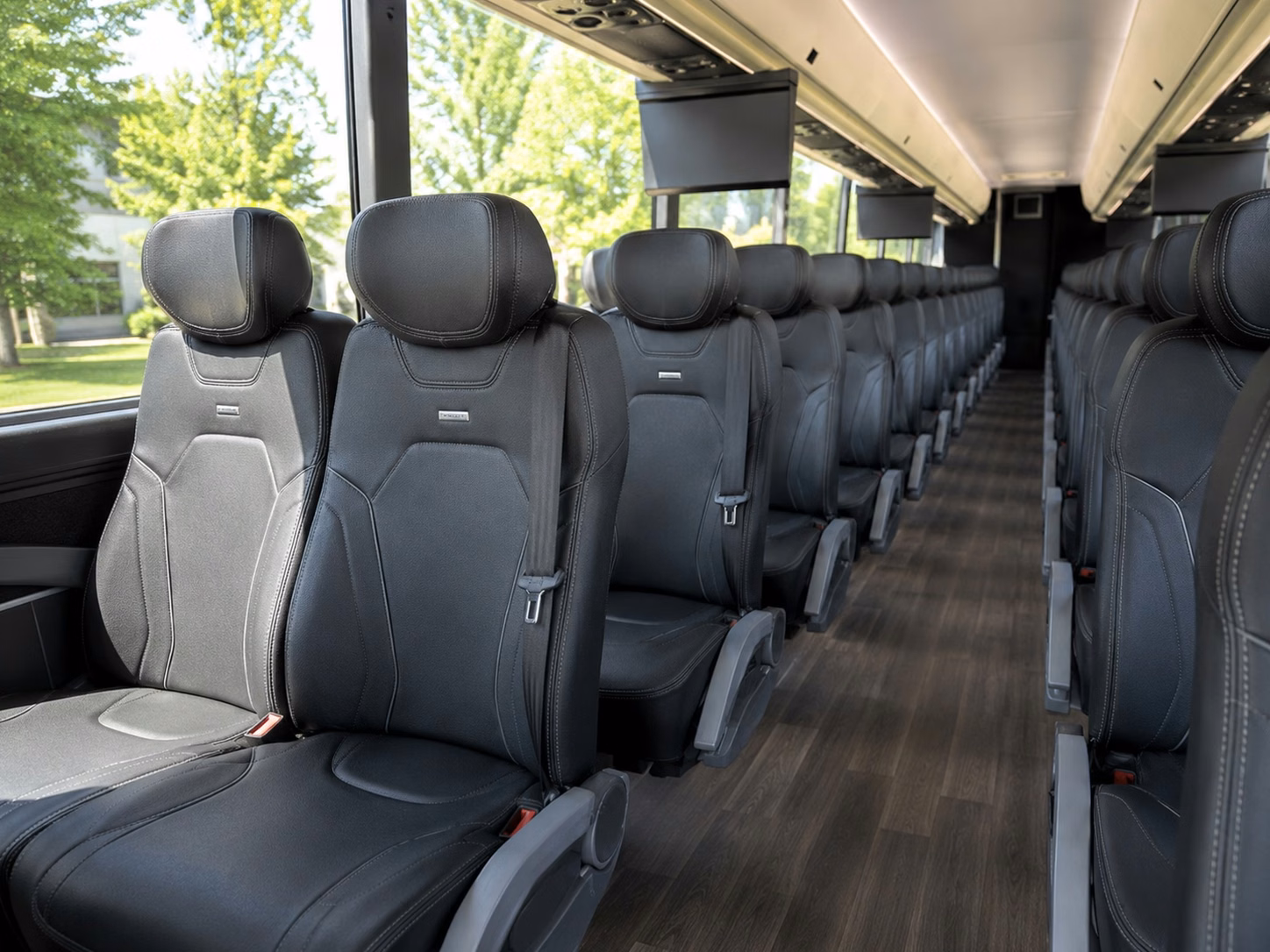 charter bus rentals for large concord wedding guest shuttles