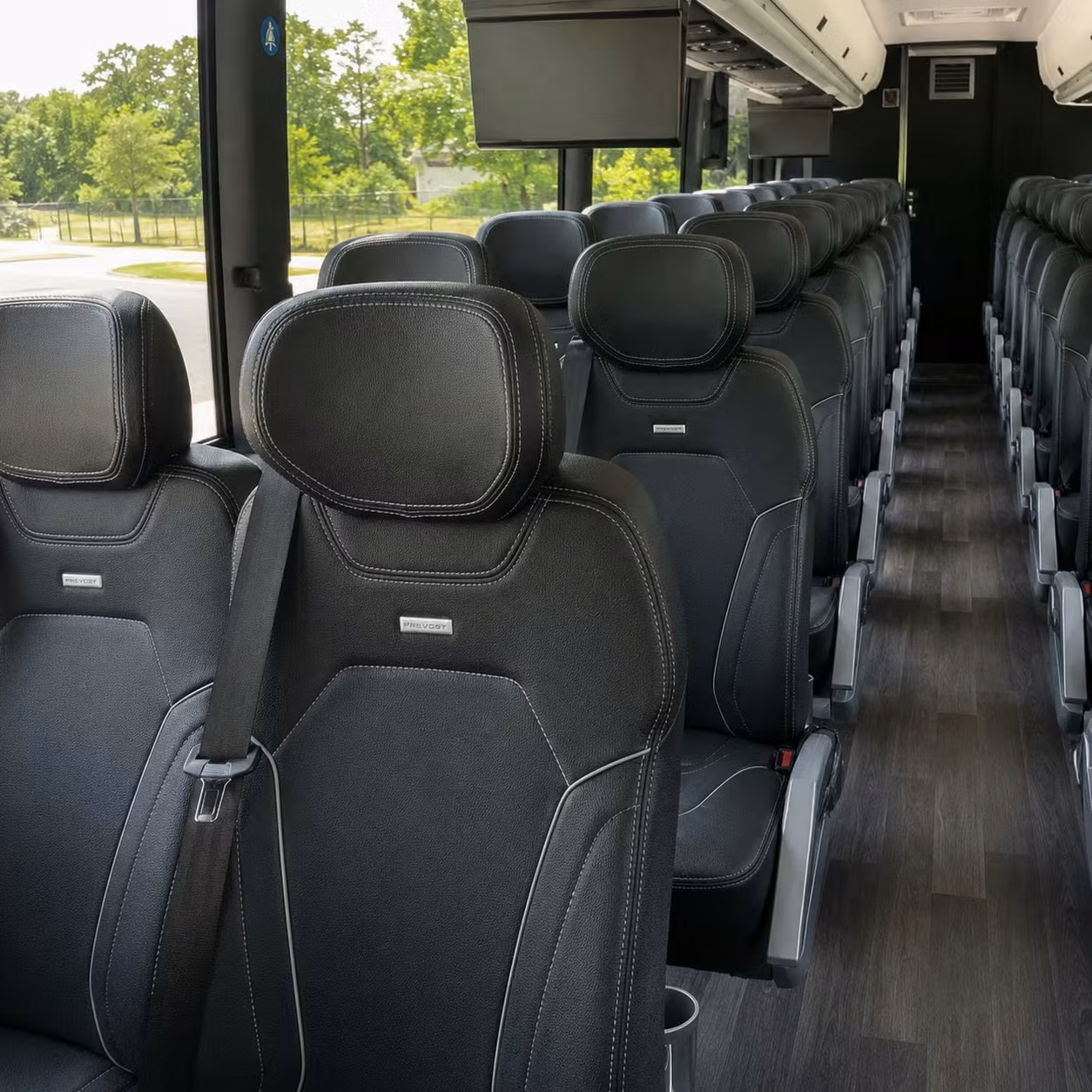 concord charter bus interior