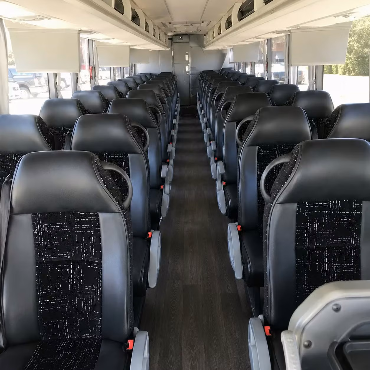 concord charter bus rental interior
