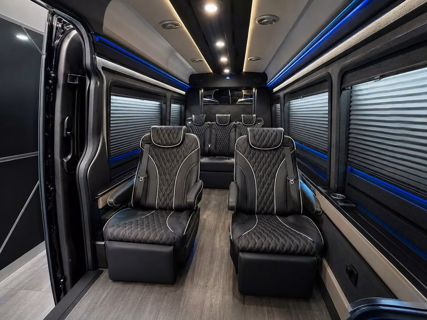 sprinter van with driver inside